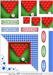 Snooker Quick Card with Pyramage