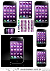 Smart Phone Quick Card with 3D Decoupage