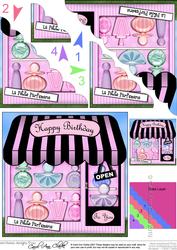 The Little Perfume Shop Scallop Corner Side Stacker Topper