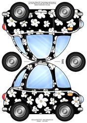 Funky Car Shaped Card