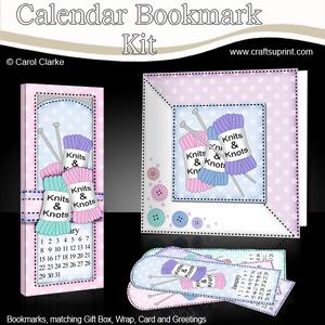 Knits N Knots Everlasting Calendar Bookmark Gift Set N Quick
