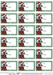 Hamish Scottie Dog Christmas Gift Tags