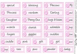 Pretty in Pink Baby Girl Greetings