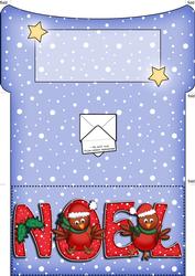 Xmas Noel Robins Money or Gift Wallet and Card