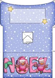 Xmas Noel Robins Money or Gift Wallet and Card
