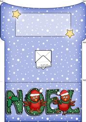 Xmas Noel Robins Money or Gift Wallet and Card