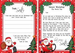 Child's Santa Letter to and from Santa