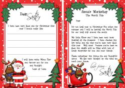Child's Santa Letter to and from Santa