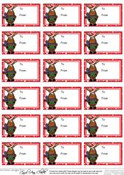 Rudolph Christmas Gift Tags