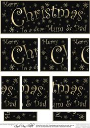 Mum and Dad Christmas Dl Side Stacker Topper