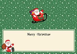 Large Dl Christmas Insert with Santa