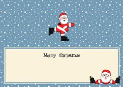 Large Dl Christmas Insert with Santa