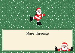 Large Dl Christmas Insert with Santa