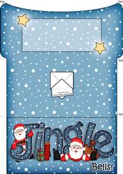 Xmas Jingle Santa Money or Gift Wallet and Card