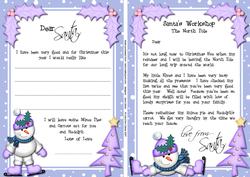 Child's Santa Letter to and from Santa