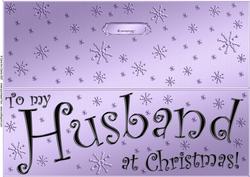 Large Dl to My Husband Christmas Quick Cut and Fold Card