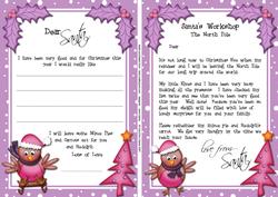Child's Santa Letter to and from Santa