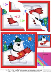 Xmas Ben's Cracker Wavy Corner Side Stacker