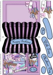 The Little Craft Shop Shaped Card Decoupage N Greetings