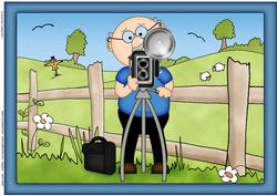 A4 Bert Has a New Camera Card Topper