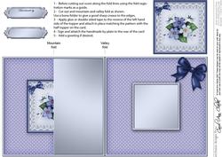 Pretty Viola No-hole Fold Back Card