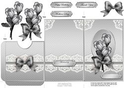Roses and Lace Lottery Wallet Card
