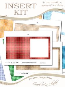 10 Mens 5 x 5 Inch Square Portrait or Landscape Insert Kit