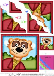 Eric the Meerkat Wavy Corner Side Stacker Topper