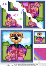 Frank the Meerkat Wavy Corner Side Stacker Topper