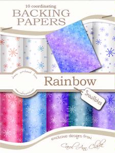 Rainbow Snowflakes