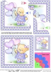 Rosie's Balloons Shell Edged Corner Side Stacker