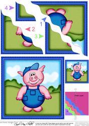 Ziggy Piggy Wavy Corner Side Stacker Topper