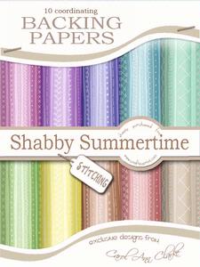 Shabby Summertime Stitching Backing Papers