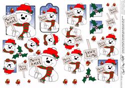 Let It Snowman Decoupage