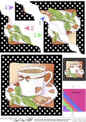 Time for Tea Wavy Corner Side Stacker Topper