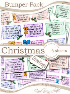 Bumper Value Pack of Christmas Greetings