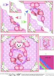 Bon Bon Poodle's Easter Egg Wavy Corner Side Stacker Topper