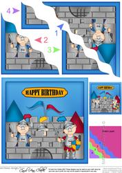 Bert's Birthday Castle Wavy Corner Side Stacker