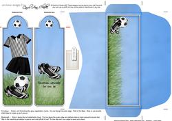 Football Sport Bookmark Card N Envelope