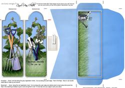 Gardening Bookmark Card N Envelope