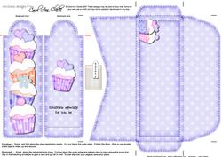Cupcakes Bookmark Card N Envelope