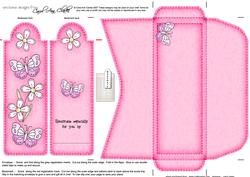 Fluttery Butterflies Bookmark Card N Envelope