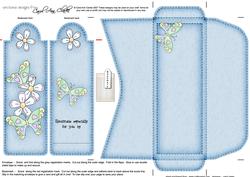 Fluttery Butterflies Bookmark Card N Envelope