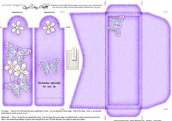 Fluttery Butterflies Bookmark Card N Envelope