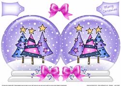 Xmas Trees Snow Globe