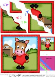 Gi Gi the Horse's Heart Wavy Corner Side Stacker Topper