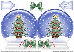 Xmas Tree Snow Globe