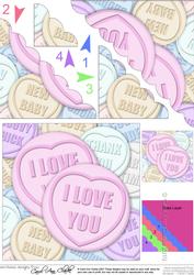 I Love You Sweet Heart - Scalloped Corner Stacker