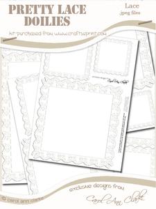 Pretty Butterfly Lace Doilies - the Squares