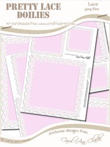 Pretty Butterfly Lace Doilies - the Squares